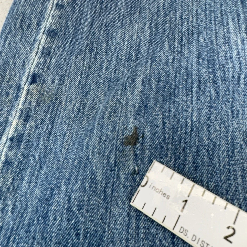 Levis 501 Jeans Mens 36x29 Blue Straight Leg Button Fly Denim Stonewash Original